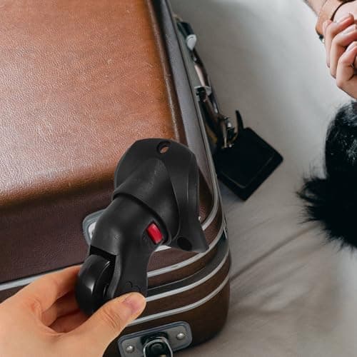 Generic Suitcase Caster Wheel Replacement Universal Swivel Design Nylon Wheels with Screw Pitch for Travel Luggage Repair — view 6