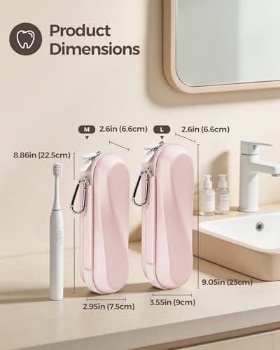 ProCase Toothbrush Travel Case for Oral-B & Philips Sonicare -Pink — view 3