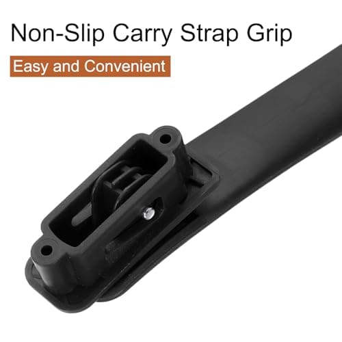 sourcing map 2 Pcs Luggage Handle Replacement 8.5 Inch Suitcase Carry Strap Plastic Pull Grip Parts with Screws for Suit Case Box, Black — view 3