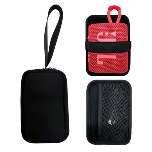 KOSTOO Soft Neoprene Travel Carrying Bag Sleeve Case Replacement with Handle Strap for JBL Go 4 Ultra/Go 3 / Go 3 Eco Portable Speaker