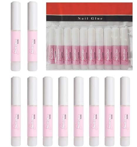 Extra Strong Quick Dry Nail Glue – 10 Pack Professional Adhesive for False Nails, Press on Nails, Nail Tips & Rhinestones – Ideal for Broken, Cracked or Damaged Nail Repair — view 2