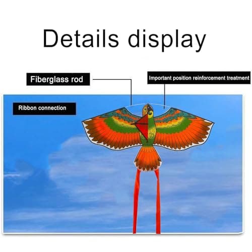 Eagle Kite – Large Outdoor Flying Toy, Lightweight Interactive Kids Kite, Fun Backyard Beach Sport Toy-| Boys Girls Travel And Sports Activity-For Park, Garden, Beach, And Outdoor Play — view 4