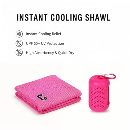 2 Pack Cooling Hoodie Towel Set, Ice Silk Cooling Towel for Outdoor Sports — view 3