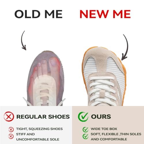 Barefoot Shoes Womens Mens Wide Toe Box Trainers Casual Sneakers Zero Drop — view 5