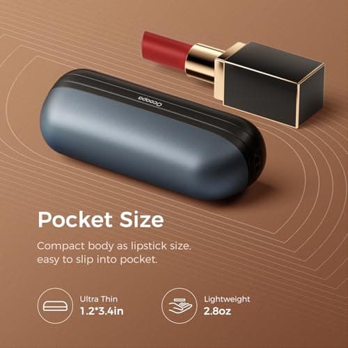 OCOOPA Hand Warmers Rechargeable 2 Pack, Electric Handwarmers Pocket Reusable Portable, USB Hand Warmers 2 in 1 Magnetic, 3 Levels Heat Instant, Safety Certified, for Golf Outdoor Skiing, UT2S Mini — view 2