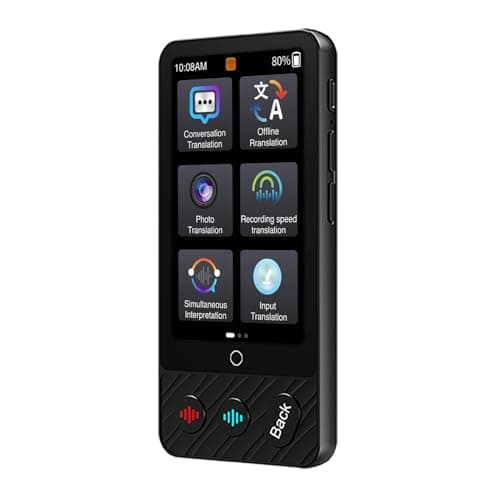 YUKERMARB Portable Language Translator Device, Metal Design, Translation, Voice and Photo Translation, Travel Translator for Multilingual Communication — view 2