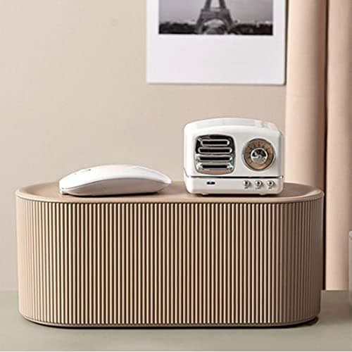Plastic Cable Management Box, Multifunctional Northern Europe Wire Cable Storage Case Cord Organizer Box Hide Charger Adapter for Home Offices (Khaki) — view 3