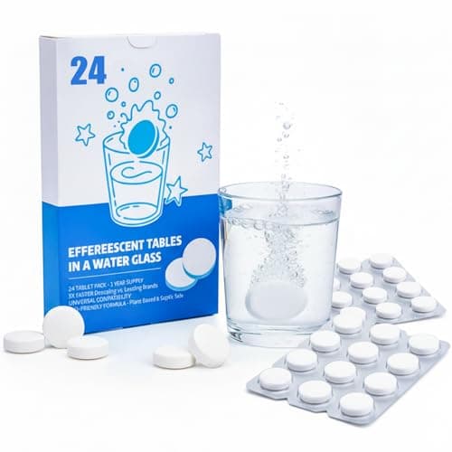 Water Bottle Cleaning Tablets 24-Count - Deep Stain & Odor Remover for Hydro Flask, Yeti, Tumblers, Coffee Mugs & Hydration Bladders - Reusable Effervescent Cleaner, No Scrubbing Required