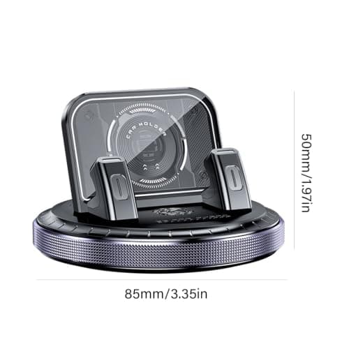 yanwuwa Car Phone Holder Stand with Silicone Grip Arms, Purple — view 2