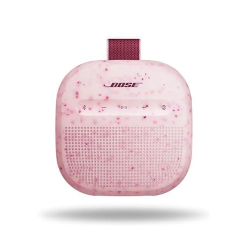 Bose SoundLink Micro Portable Bluetooth Speaker (2nd Gen), Wireless Outdoor Speaker, Up to 12 Hours Battery Life, Waterproof and Dustproof, Petal Pink - Limited Edition