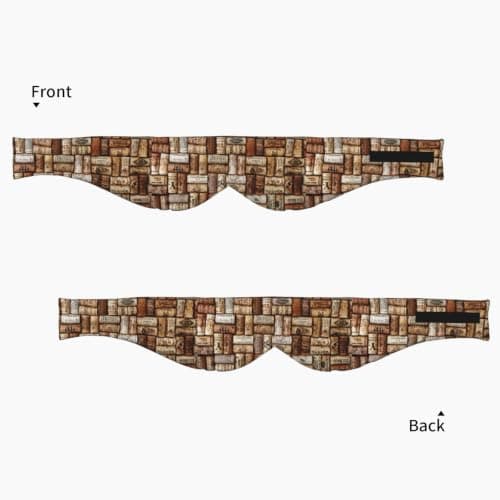 Wine Cork Print Sleep Mask,Coverage Eye Mask,Soft Breathable Blindfold for Travel Nap Work — view 2
