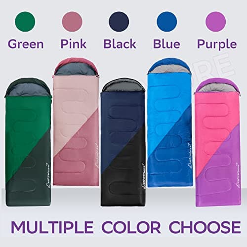 Clostnature Camping Lightweight Sleeping Bag for Adults and Kids, Compact — view 3