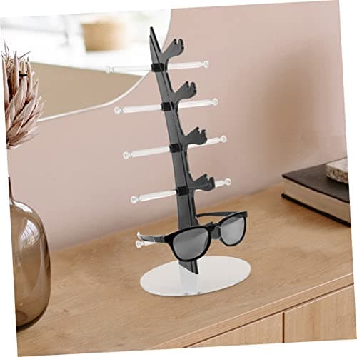 VALICLUD Acrylic Eyeglasses Stand Riser Black Display Rack for Shop — view 4