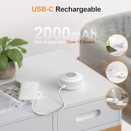 White Noise Machine Baby, 21 Soothing Sounds Therapy, Rain Sound Machine — view 4