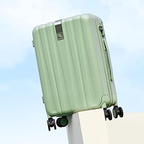 Hanke Cabin Luggage Hard Shell Carry-on With Spinner Locks, Lightweight Travel Bag, 4 Spinner Wheels, 20 Inch - Bamboo Green — view 6