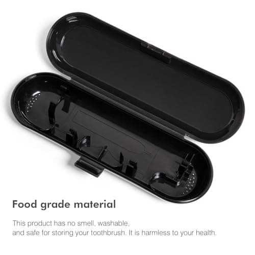Electric Toothbrush Travel Case for Oral B & Philips Sonicare，Black — view 3