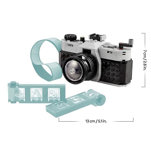 LEGO Creator 3in1 Retro Camera Toy to Video Camera to TV Set, Kids' Desk Decoration or Bedroom Accessories, Photography Gifts for Girls and Boys Aged 8 Plus Years Old Who Enjoy Creative Play 31147 — view 6