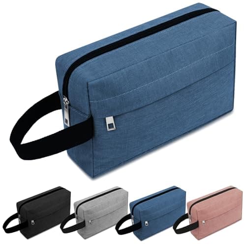 ALIIP Travel Toiletry Wash Bag,Portable Travel Grooming Pouch,Navy Blue