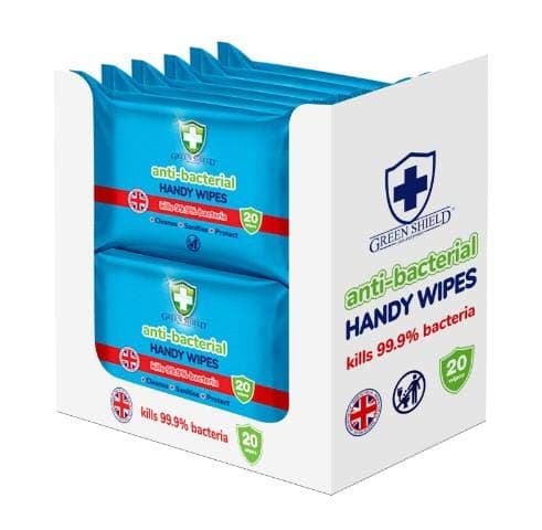 Green Shield Antibacterial Handy Pocket / Travel Wipes 20 wipes — view 2