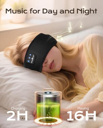 MUSICOZY Sleep Headphones Headband for Side Sleepers Bluetooth 5.4 — view 4