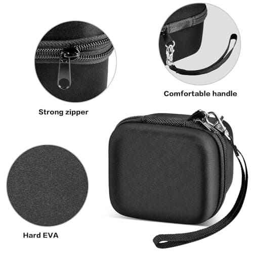 ANKHOH Case Compatible with Skull Shaver Electric Pitbull Pro Razor, Hard Travel Rotary Men Head Shavers Beard Trimmer Storage Bag with Zipper Mesh Pocket for Mustache Grooming Kit (Only Box) (Black) — view 3