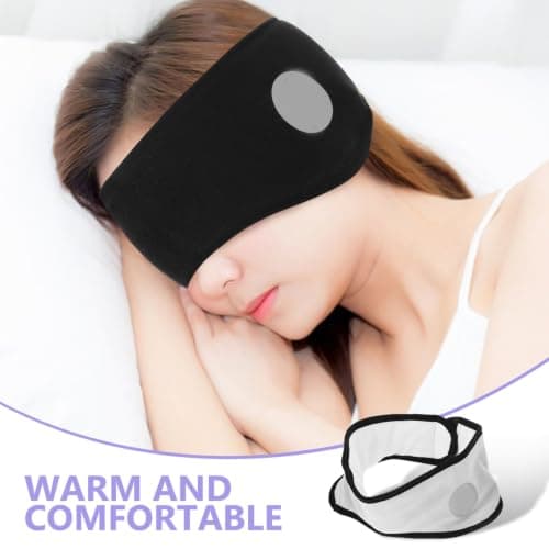 Adorainbow 2pcs Noise Cancelling Sleep Ear Cover with Adjustable Hook and Loop Soft Cotton and Polyester Ear Muffs for Sleeping and Noisy Environments for Men and Women — view 3