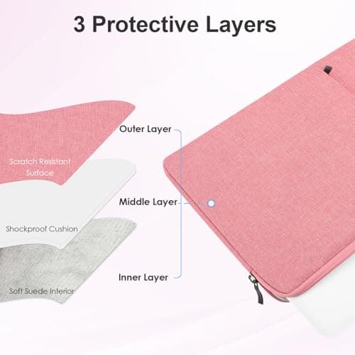 ProElife Sleeve Case for MacBook Neo 13, Water-resistant Protector (Pink) — view 3