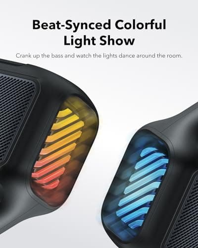 soundcore Anker Boom 2 Bluetooth Speaker, Outdoor Speaker with 80W, Subwoofer, BassUp 2.0, 24H Playtime, IPX7 Waterproof, Floatable, RGB Lights, Custom EQ, USB-C, Portable for Camping, Beach, Garden — view 4