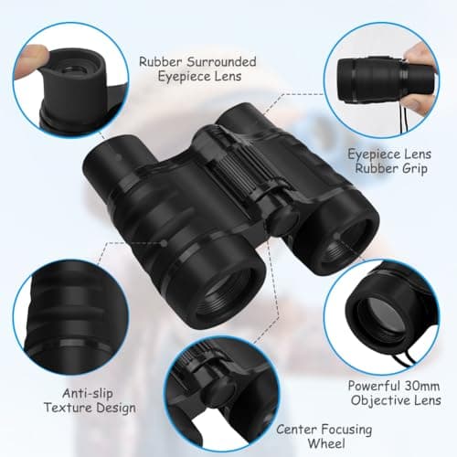 OSDUE Kids Telescope - 4x30 High Resolution Binoculars for Kids' Educational Learning and Outdoor Sports Play, Gifts for Age 3-12 Boys and Girls — view 3