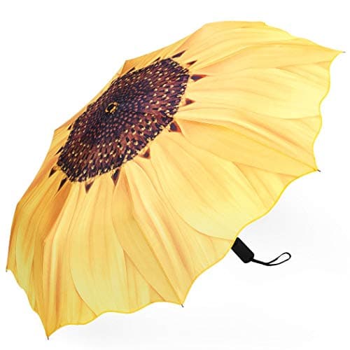 YumSur Windproof Travel Umbrellas - Lightweight Automatic Compact Folding Umbrella Blue Sky Design, Reinforced Canopy, Auto Open/Close, for Men and Women — view 2