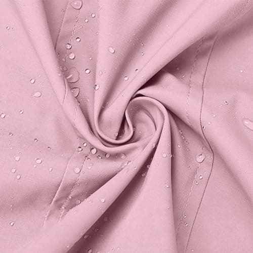 Znwerma ladies waterproof jackets lightweight Waterproof Jacket Lightweight for Women Ladies Windbreaker Rain Coats Full Zip Hooded Long Raincoat Casual Hiking Walking Outwear Pink — view 5