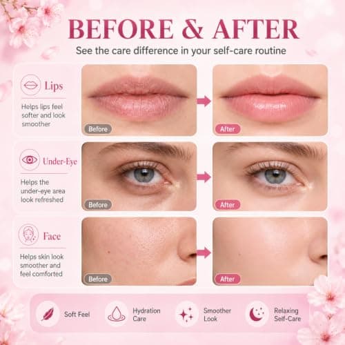 40PCS Pamper Gifts for Women, Sakura Skincare Set, Face Masks Multipack — view 3