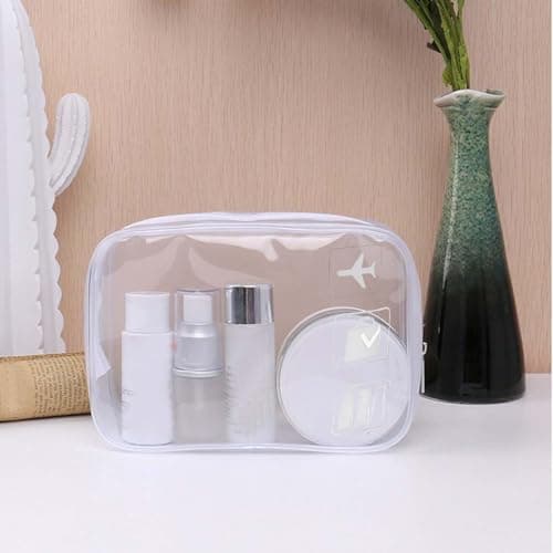 ZPLASK 2 Pcs Airport Security Liquids Bags - Clear Travel Toiletry Bag for Carry On Liquid and Shower Essentials — view 5