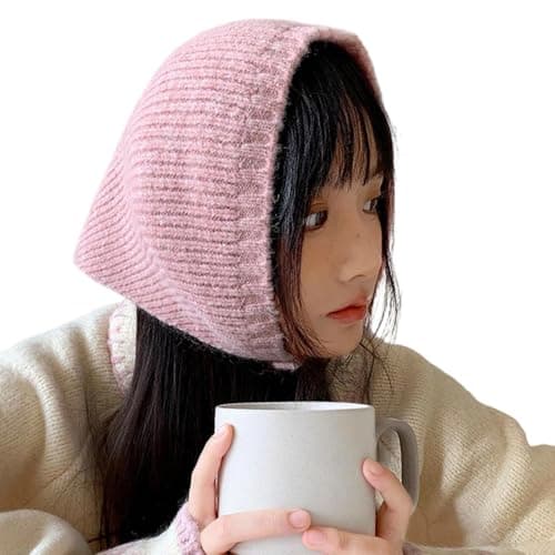 ZEPFJHE Unisex Knit Triangle Scarf Thicken Soft Wool Headband Neck Warmer for Outdoor Travel Winter Fashion Accessory Unisex Thicken Scarf for Hiking Camping Trip — view 6