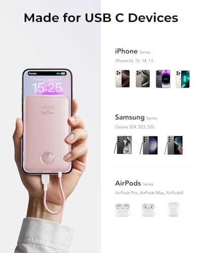 10000mAh Portable Charger QC 22.5W Fast Charging with Built-in Cables — view 6