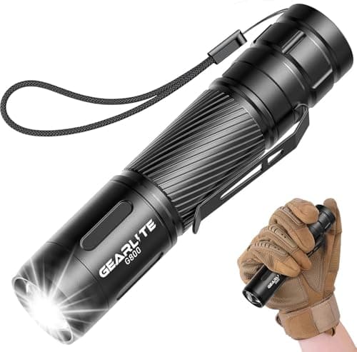 GEARLITE Torches LED Super Bright, 2000LM LED Torch Rechargeable