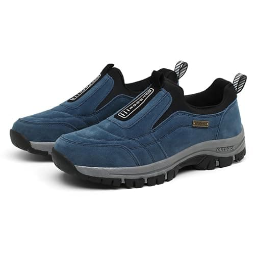 Aocase Walking Shoes Mens Womens Breathable Non-Slip Lightweight Outdoor Hiking Shoes Low Top,Trail Running Shoes,Waterproof Men's Outdoor Travel Mountain Shoes,Blue,44EU
