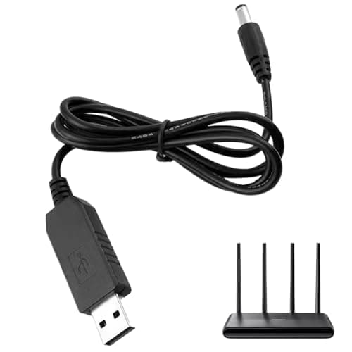 Voltage Step-Up Cable – USB To DC Plug Adapter, 5V To 12V Converter Wire, 5V To 9V, Mini Booster Connector | Portable Transfer Cord With Jack For Router, Table Lamp, Wireless Audio — view 2