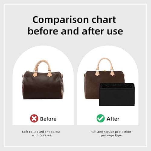 DGAZ Silk Bag Organiser Insert Fits Speedy (30, Gold) — view 4