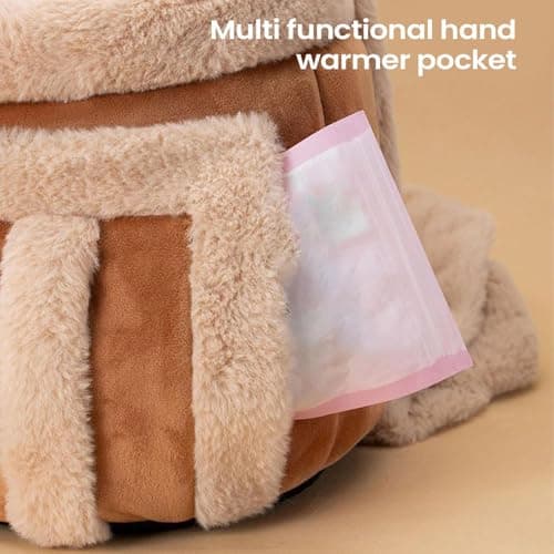 Reindeer-Shaped Pet Carrier Bag, Winter Warm Portable Pet Chest Mounted Carrier With Adjustable Drawstring Interactive Window, Pets Carriers For Cats Dogs Puppy Kitten Travel Hiking Outdoor Camping — view 3