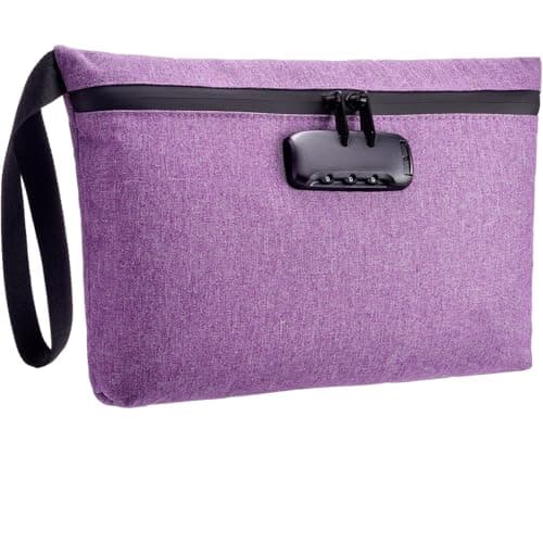 Cosmetic Bags Cosmetic Bag Organiser with Combination Lock Portable Handheld Wash(Grey) — view 2