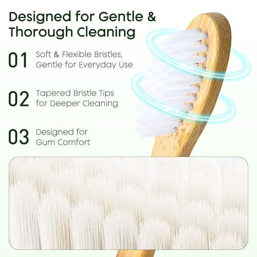 FEHHTO 100 Pack Bamboo Toothbrushes Kit Bulk, Disposable Toothbrushes Soft Bristle with Toothpaste (6g), Individually Wrapped Guest Dental Kit for Hotel Amenities, Airbnb Hosts, Travel & Camping — view 3