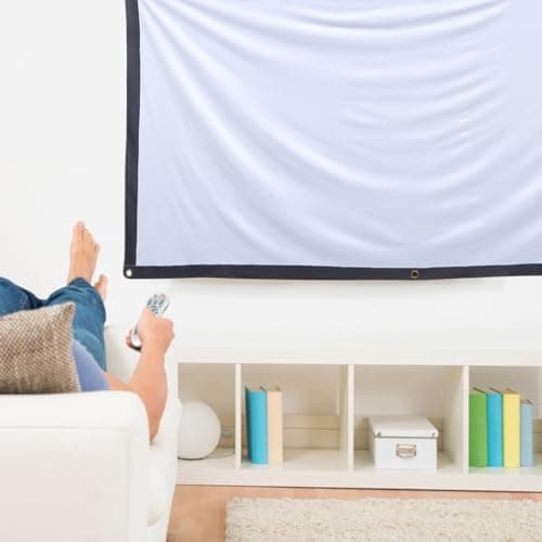 Polyester Travel Projector Screen White 84 Inch 16: 9 Foldable — view 6