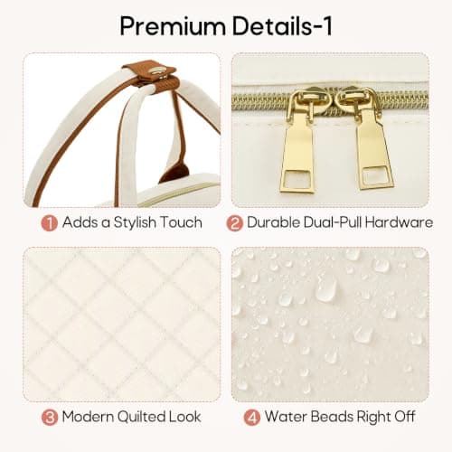 RAINSMORE 15.6 Inch Laptop Backpack with Lunch Compartment, Backpack Womens — view 5