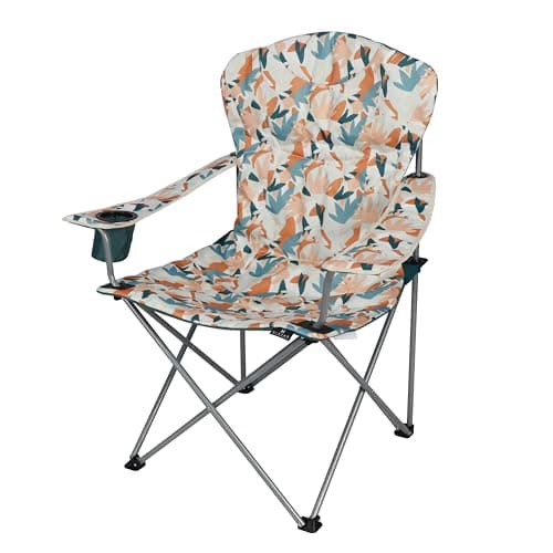 Hi-Gear Kentucky Classic Chair with Insulated Drinks Holder for Adults & Kids, Lightweight, Portable, Compact (Orange)