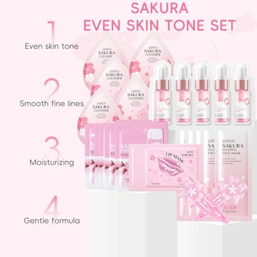Skincare Set Girls Gift,Skin Care For Teenage Girls (Cherry Blossoms-28PCS) — view 2