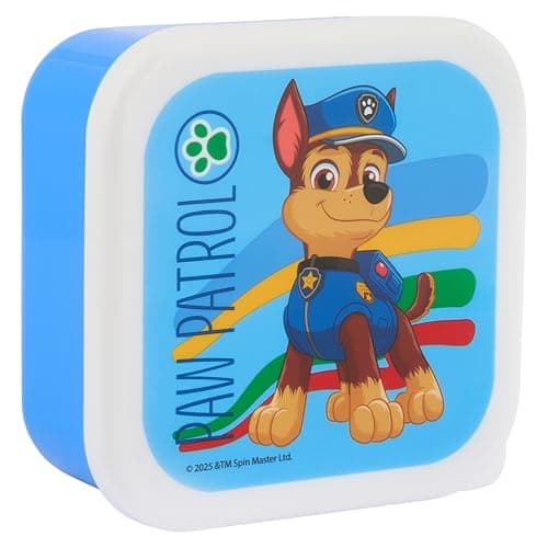 Paw Patrol Play Stackable Lunch Boxes - Set of 3, Durable & Eco-Friendly, Ideal for Kids & Superhero Fans - Perfect for School, Picnics & Travel — view 4
