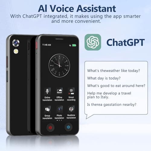 Language Translator Device,5 in AI Translator,139 Languages Online Offline — view 4