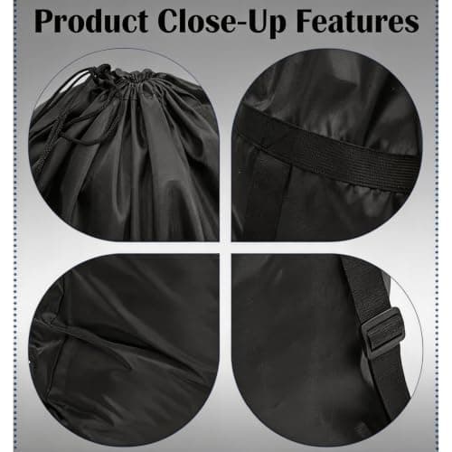 WQorphix Car Seat Travel Bag, Buggy Bag, 115×80cm Large Capacity Stroller Bag, Waterproof Stroller Bag for Airplane, Portable Dustproof Stroller Travel Bag for Air Travel and Outdoor Transport — view 6