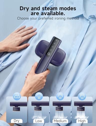 Sundu Portable Steamer Iron, 15s Heat, 4 Modes, LED Display for Clothes — view 6